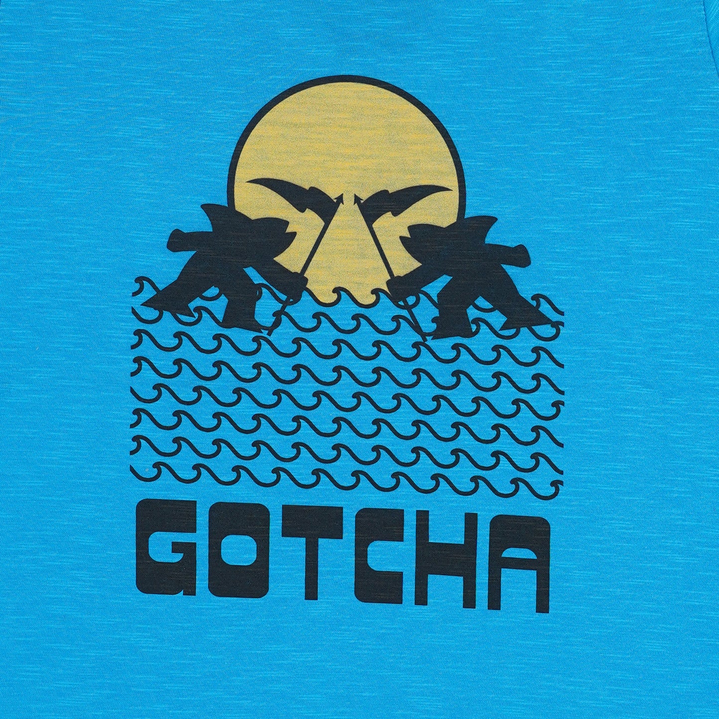 Gotcha dubai logo on a kids Tshirt